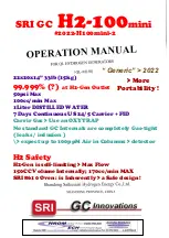 Sri 2022-H100mini-2 Operation Manual preview