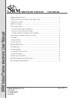 Preview for 2 page of SRM Indoortrainer User Manual