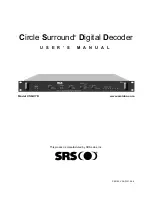 SRS Labs Circle Surround CSD-07D User Manual предпросмотр