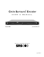 SRS Labs Circle Surround CSE07 User Manual предпросмотр