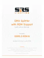 SRS Labs DSR5.2-RDM-N Instruction Manual preview