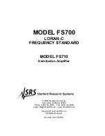 SRS Labs FS710 User Manual предпросмотр