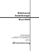 Предварительный просмотр 1 страницы SRS Labs SR430 Manual