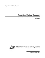 SRS Labs SR542 Operation And Service Manual preview