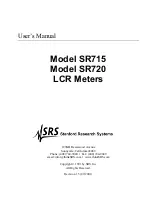 Preview for 1 page of SRS Labs SR715 User Manual