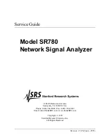 SRS Labs SR780 Service Manual preview