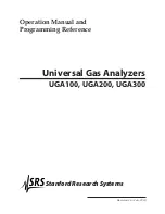 Preview for 1 page of SRS Labs UGA100 Operation Manual And Programming Reference