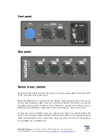 Preview for 3 page of SRS Light Design DST4W series Instruction Manual