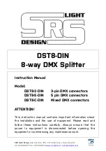 Preview for 2 page of SRS Light Design DST8-DIN Series Instruction Manual