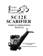 Preview for 1 page of SRT SC12E Parts & Operation Manual