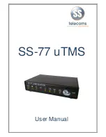 SS Telecoms SS-77 uTMS User Manual preview