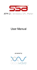 Preview for 1 page of SSA APM-2 User Manual