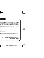 Preview for 3 page of SSANGYONG REXTON Owner'S Manual