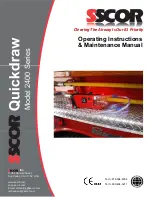 SSCOR Quickdraw 2400 Series Operating Instructions & Maintenance Manual preview