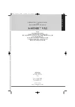 Preview for 3 page of SSCOR S-SCORT VX2 2310 Operating Instructions And Maintenance Manual