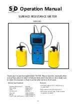 Preview for 1 page of SSD MEG102 Operation Manual