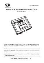 Preview for 1 page of SSD SHOETESTER II Instruction Manual