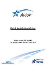 SSI AVIOR Quick Installation Manual preview