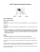 SSK BTK-721 User Manual preview