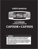 Preview for 1 page of Ssl CAP350B User Manual