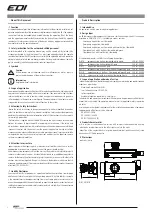 Preview for 2 page of SSP EDI Series Operating Manual