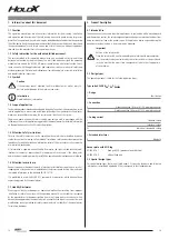 Preview for 18 page of SSP HOLDX RL1 Operating Manual