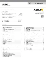 SSP HOLDX RL2 Operating Manual preview