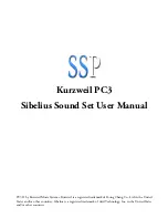 SSP Kurzweil PC3 User Manual preview