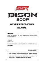 Preview for 1 page of SSR Motorsports BISON 200P Owner'S/Operator'S Manual