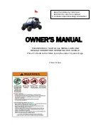 Preview for 1 page of SSR Motorsports GKV200 Owner'S Manual