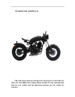 Preview for 3 page of SSR Motorsports SNAKE EYES XF250-GS Owner'S Manual