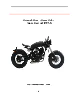 Preview for 49 page of SSR Motorsports SNAKE EYES XF250-GS Owner'S Manual