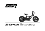 SSR Motorsports Sprinter 16 Owner'S Manual preview