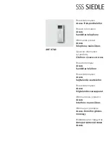 SSS Siedle AHF 870-0 Product Information предпросмотр