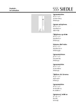 Preview for 1 page of SSS Siedle HT 611-01 Product Information