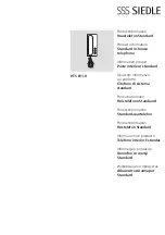 SSS Siedle HTS 811-0 Product Information preview