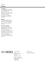 Preview for 4 page of SSS Siedle ZMF 611-10 Product Information