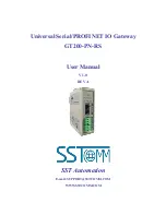 SST Automation GT200-PN-RS User Manual preview