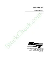 SST 5136-DNP-PCI Hardware Reference Manual preview