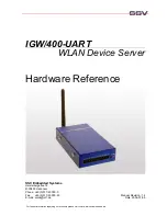 Preview for 1 page of SSV Embedded Systems IGW/400-UART Hardware Reference Manual