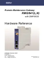 Preview for 1 page of SSV RMG/941 Series Hardware Reference Manual