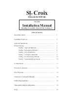 Preview for 1 page of St. Croix York Insert Installation Manual