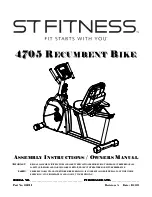 ST Fitness 4705 Assembly Instructions & Owner'S Manual preview