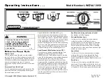 St George LWG74A*-3050 Operating Instructions preview