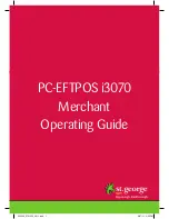 St George PC-EFTPOS i3070 Operating Manual preview