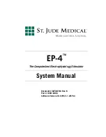 St. Jude Medical EP-4 Series System Manual предпросмотр