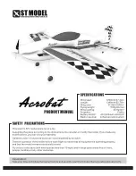 Предварительный просмотр 1 страницы st model acrobat Product Manual