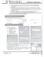 Preview for 4 page of st model ASW28 Product Manual