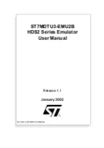 ST HDS2 Series User Manual предпросмотр