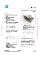 Предварительный просмотр 1 страницы ST Nomadik NHK-15 Instructions Manual